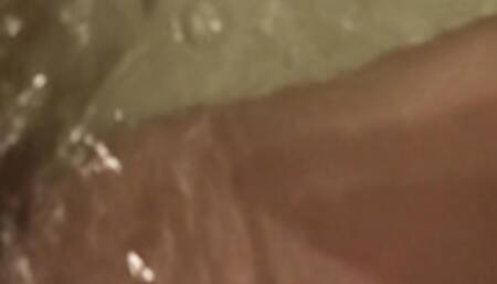 Interrupting her bath for an amazing blowjob