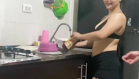 I share room with my hot latina stepsister and have hot sex with her