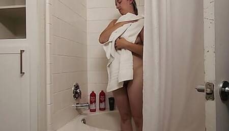 Shower to Steamy Bathroom Sex Part 1 of 2