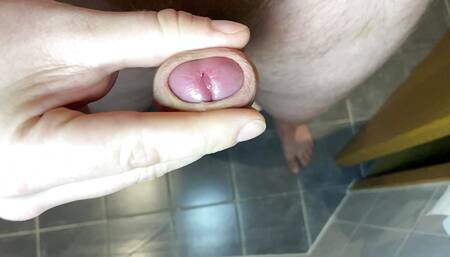 Extreme closeup cumshot