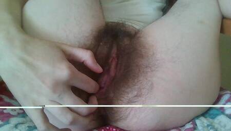 Fingering Big Hairy Pussy, Masturbating to Cum, Best Hairy Pussy