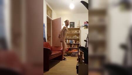 HeDDuDe shows his.new cribb in the  Nude
