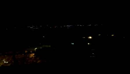 Masturbation on the balcony almost caught by a dog walker