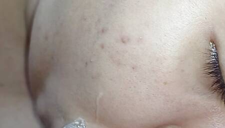 Slut woke up wanting to fuck a cock, punching her throat deep to the stalk