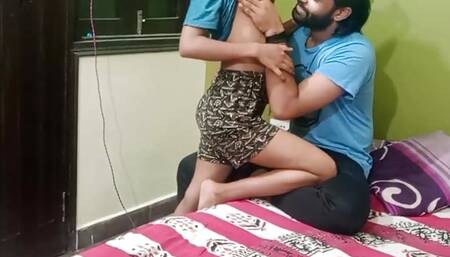 Juicy 18 Year Old Skinny Desi Girlfriend Fucked by Indian Hunk