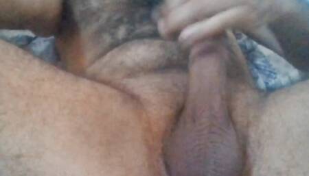 Cheating husband jerking off with his mistress in video call with hot moanings and dirty talk