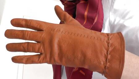 Sniffing Leather Gloves and Masturbating Lady Victoria Valente POV JOI Clip