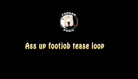 Ass up footjob tease loop