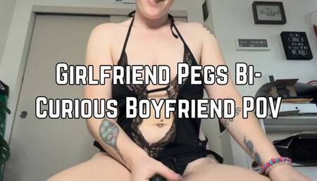 Pegging Bi Curious Boyfriend POV 4k HD