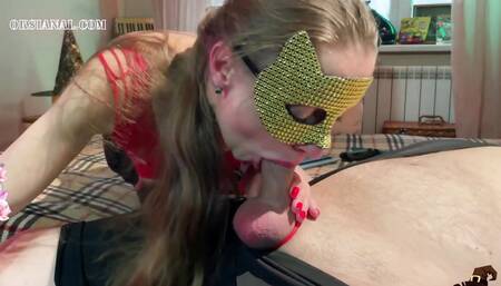 Deep Throat & Anal Delight with Fiery Finish