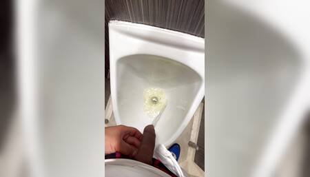 Public toilet at station made me cum in stranger