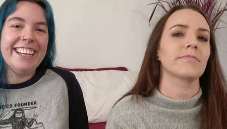 Casting Desperate Amateurs Alisha Olivia and Milo getting their tight pussies pounded hard