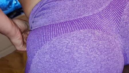 Big ass student gets seduced and fucked by her personal trainer, hot friction