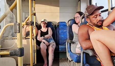 MARRIED WOMAN GIVES A KISS TO A STRANGE GUY INSIDE THE BUS AND ENDS UP HAVING SEX WITH HIM