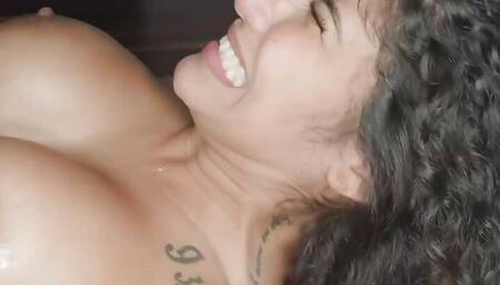 Wow! Big ass Latina bi-atch Afrodita enjoys rough fuck-fest with cum tonguing and red-hot XXX action.