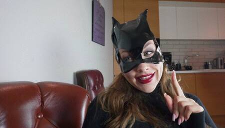 Birthday Slave For Catwoman Olena (From Ukraine) - Stockings Part - Polish Language