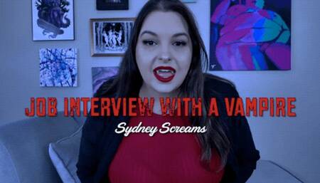 Job Interview with a Vampire - POV Job Interview with Hot Vampire Boss Sydney Screams - 1080 mp4