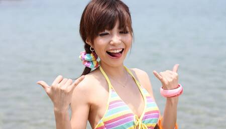 Hot Sex in the Japanese Beach Fucking Sexy Teen