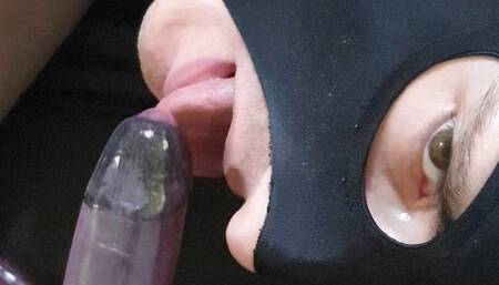 BDSM session ( spanking, ballbusting, electro play, dildo blowjob with strap on , sex machine) with sub Wolfy01 and dominatrix Miss GospodaricaEmma