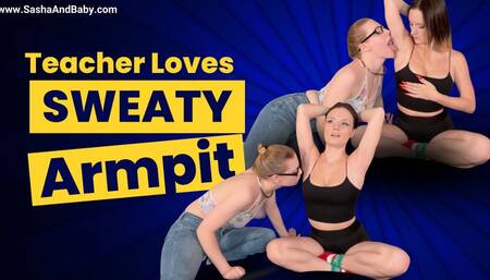 Sweaty Armpit Loving Teacher Worships Student