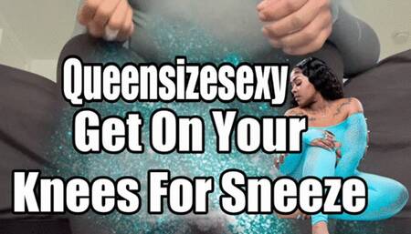 Get On Your Knees For Sneeze