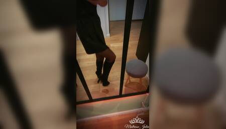 Femdom Outfit Leather and Boots - Mistress Julia