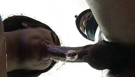 Stepsister gives sloppy bj