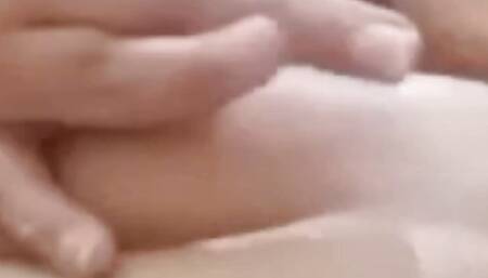 Pushpa bhabhi is warming her nipples with cream on her nipples