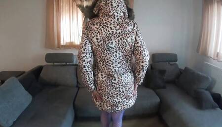 Milfycalla Face Fucking and Cumming Over My Glossy Puffer Jacket Linner 66