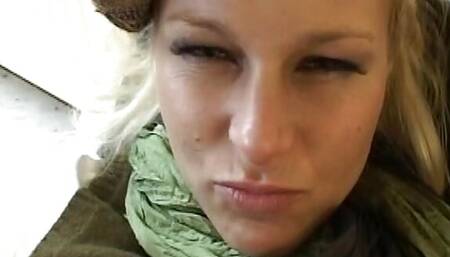 Big boobed German babe picked up and fucked hard