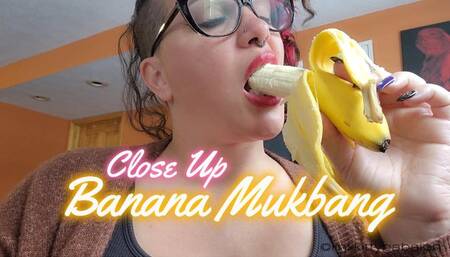 Kitty Babalon's Close Up Banana Mukbang HD