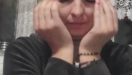 Weaking up in night to smoke by Anna Sparkle