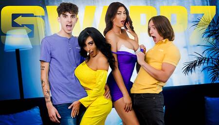 SWAPPZ - My Buddy and I Played a Game of Truth or Dare Twister and We Ended up Fucking Our Stepmoms!