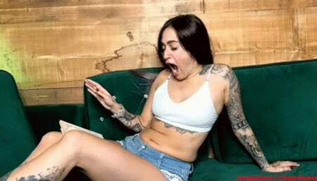 Yawning doesn't let me read a book