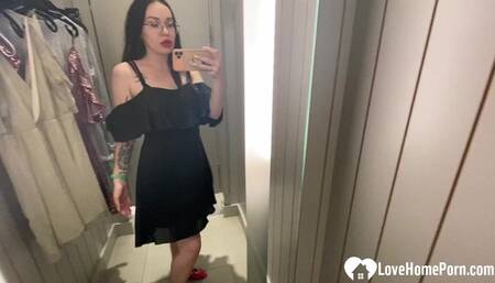 I love taking nudes while trying outfits