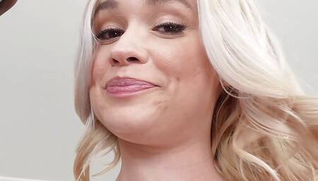 Pretty Khloe Is Dripping With Saliva and Big Black Cock