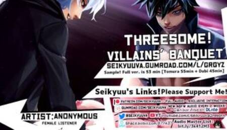 HOT 3SOME: DABI + TOMURA = VILLAINS BANQUET [MY HERO ACADEMIA]