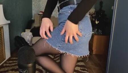 ASMR - See Through Pantyhose Request Scratchiest and Rubbing