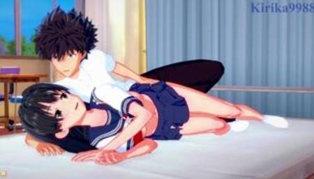 Ruiko Saten and Toma Kamijo have deep sex in the infirmary. - A Certain Scientific Railgun Hentai