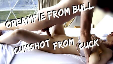 Cuckold Husband Shares Wife Till Creampie and Cumshot