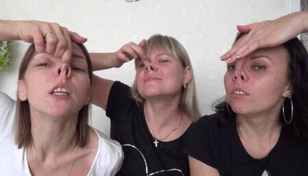 Three Girl Nose Play 2sa N