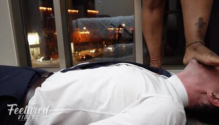 I made you stay behind to trample and face slap you