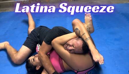 Flexible Latina Methodically Out Wrestles Larger Man with her flexibility - Chica Python vs Kevin