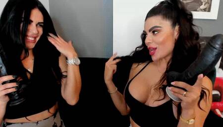 Mean Step-Sisters make you eat your cum