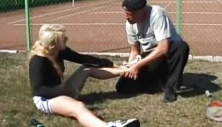 Teen fucks her coach in filthy hardcore sesh