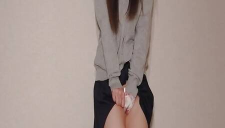 Hardcore Japanese school-girl Yukino Nagasawa's raw gash is licked and firmly poked - JAV at its best!