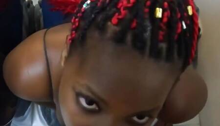 Cute Ebony Bitch on My Knees I Can't Hold It Anymore I Want to Deepthroat That Big Black Dick - Jhodez1