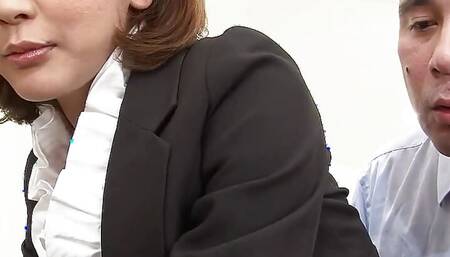 Japanese Female Teacher Seduce to Old Young MMF 3some Sex with Boy in Uncensored JAV Porn