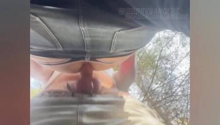 Bent Over Between Some Trees, He Gets It Rough and Raw