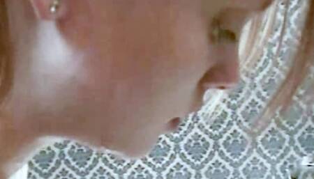 Petty teen piss babe gives blowjob and NS